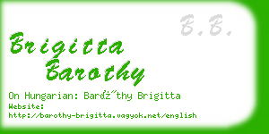 brigitta barothy business card